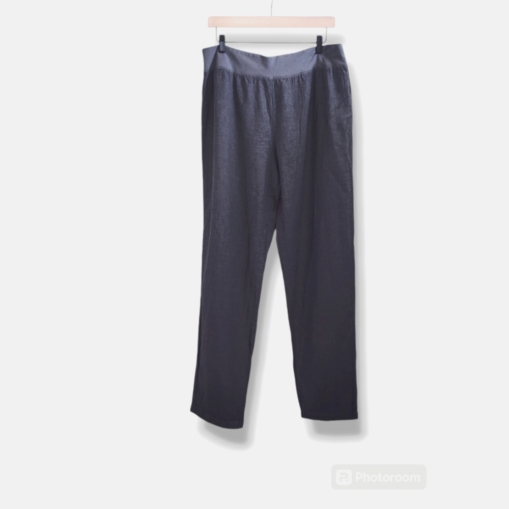 Cut Loose Cotton Linen Lightweight Resort Bohemian Wide Leg Pants Women's XL